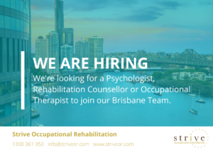 Jobs & Careers | Work With Strive Occupational Rehabilitation | Queensland