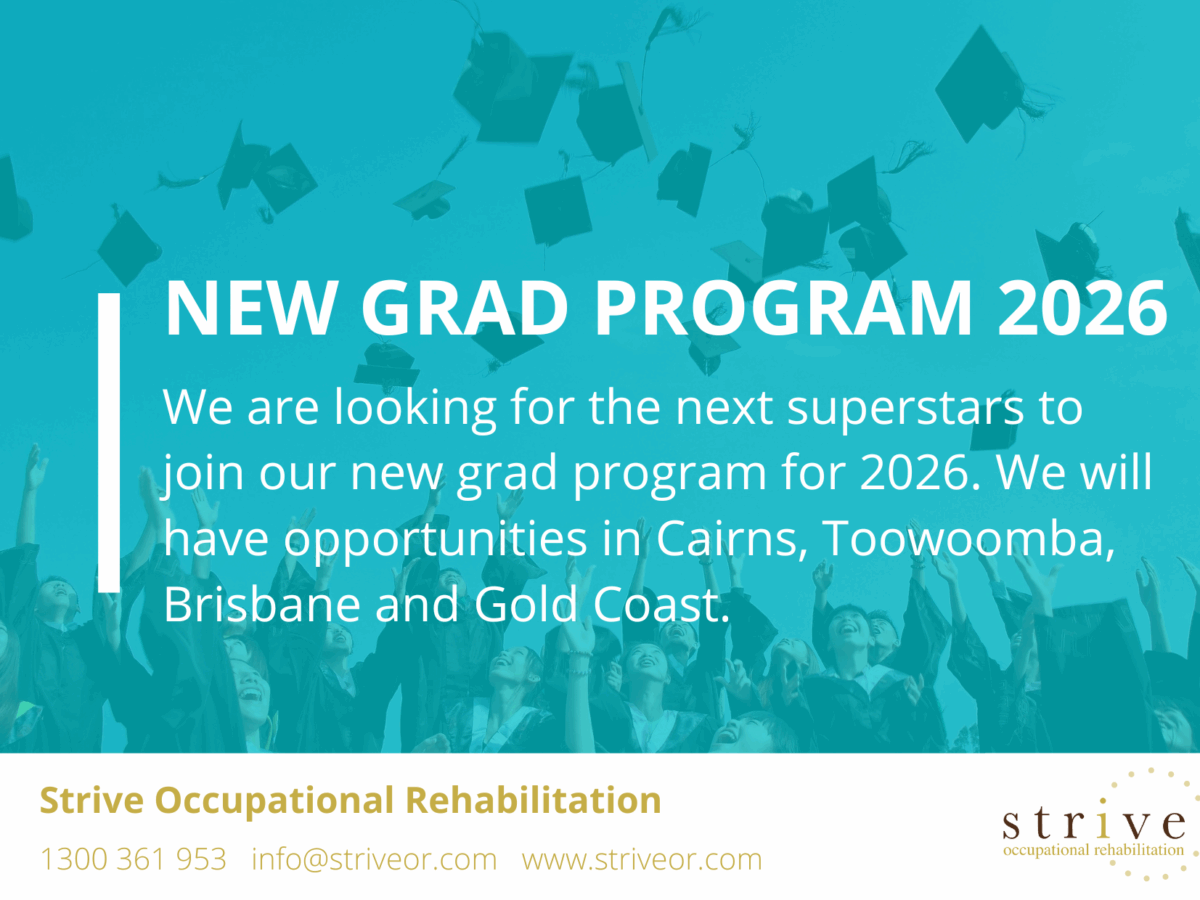 Jobs & Careers | Work With Strive Occupational Rehabilitation | Queensland